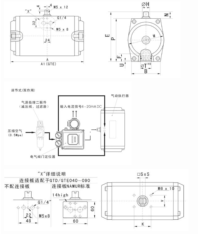 GT型氣動執行機構 GT型氣動執行機構