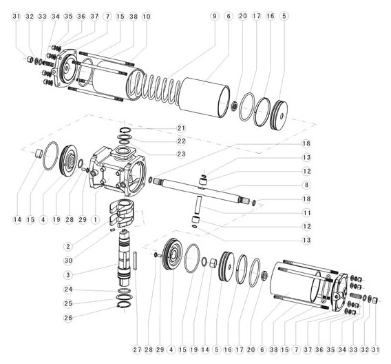 AW型氣動執(zhí)行機構(gòu) AW型氣動執(zhí)行機構(gòu)