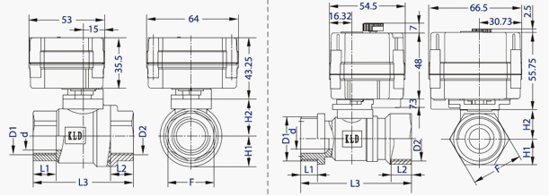 電動二通球閥 電動二通球閥